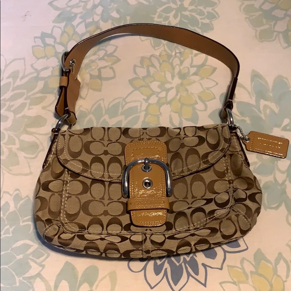 Medium Size Coach Bag with Belt Strap